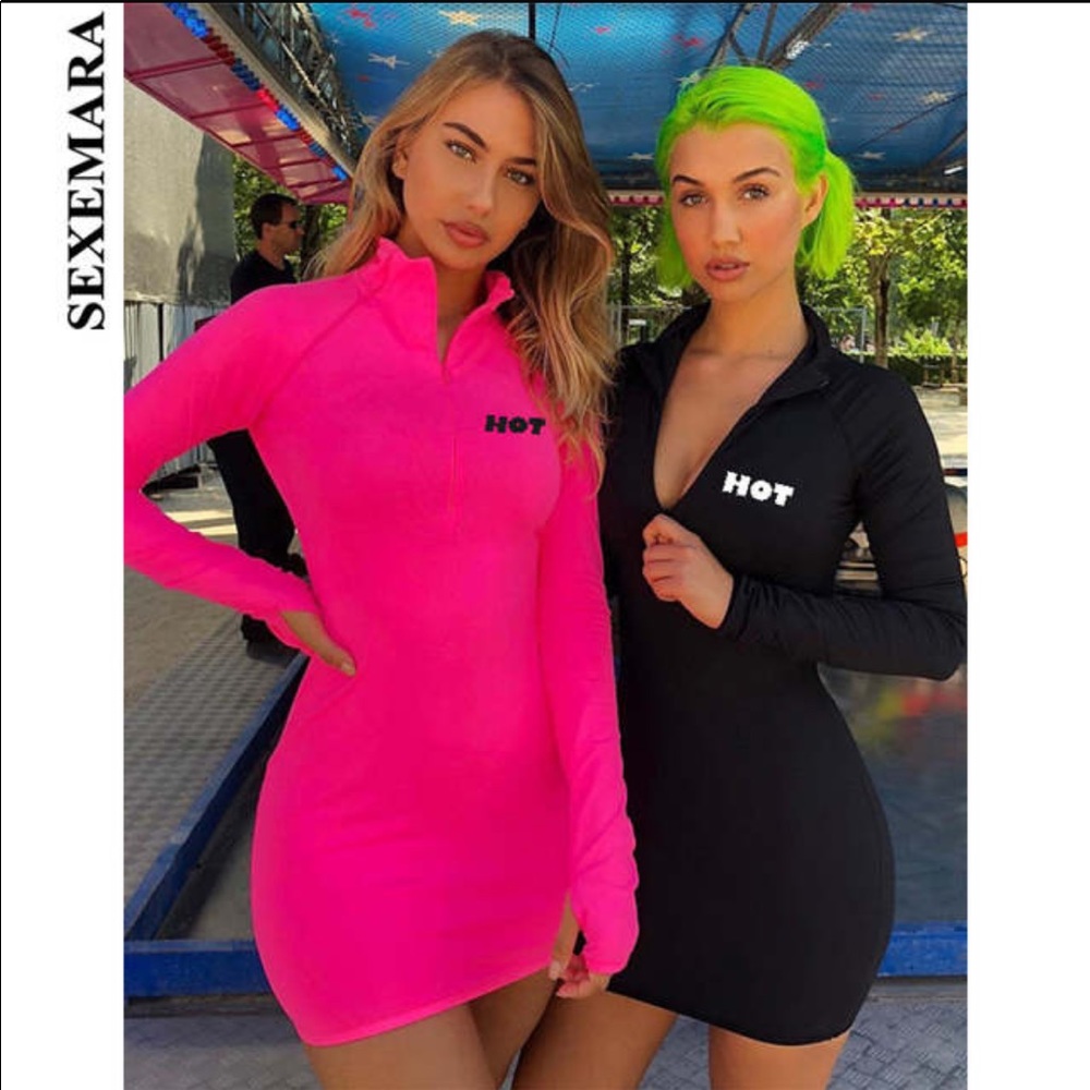 ZIP BODYCON DRESS